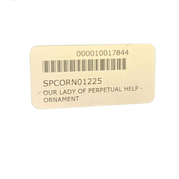 Klassics Our Lady Of Perpetual Help Glass Ornament With Glitter Accent 10cm - Picture 8 of 9